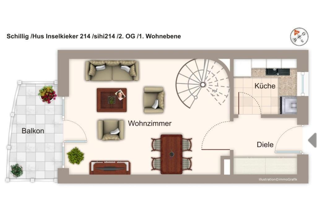 Hus Inselkieker Hus Inselkieker 214 Lägenhet Schillig Exteriör bild